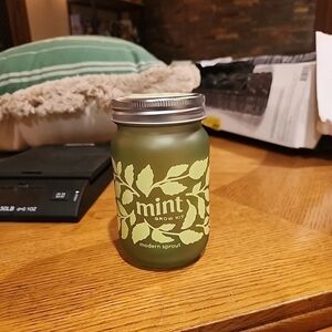 Mint Grow Kit Glass Jar - Green